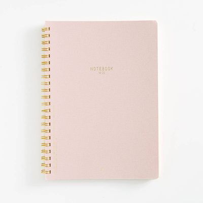 Large Pink Chiffon Spiral Notebook