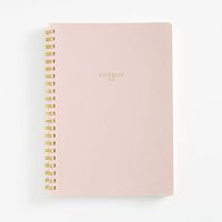 Large Pink Chiffon Spiral Notebook