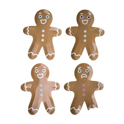 Gingerbread Men Plates