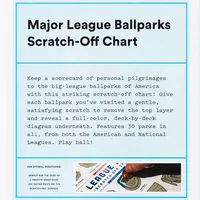 Major League Ballparks Scratch-off Chart