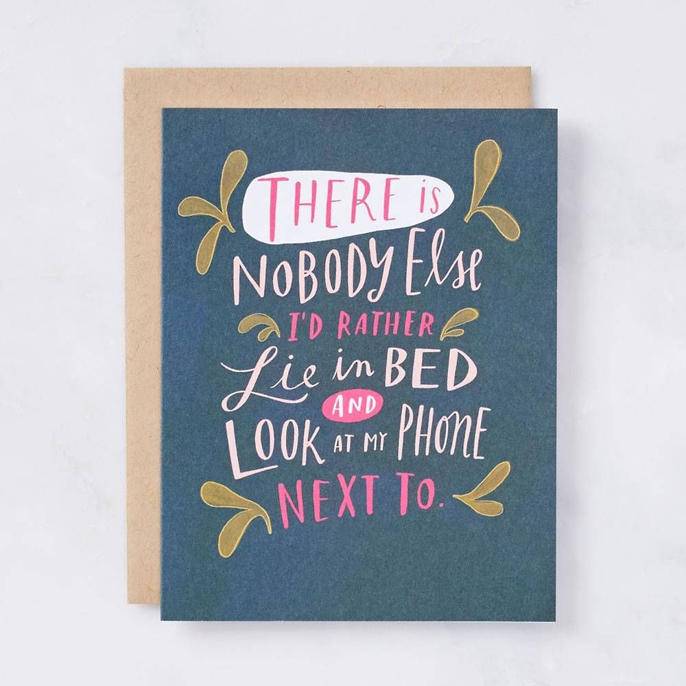 Look At My Phone Valentine Card