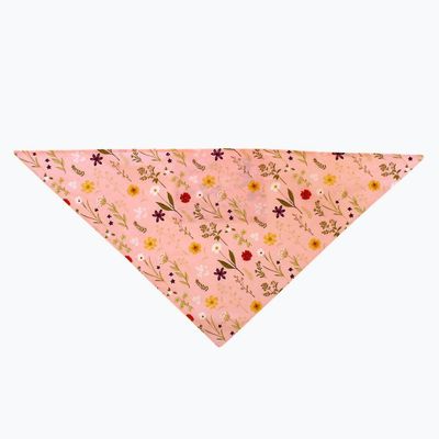 Pink Floral Bandana With Filters