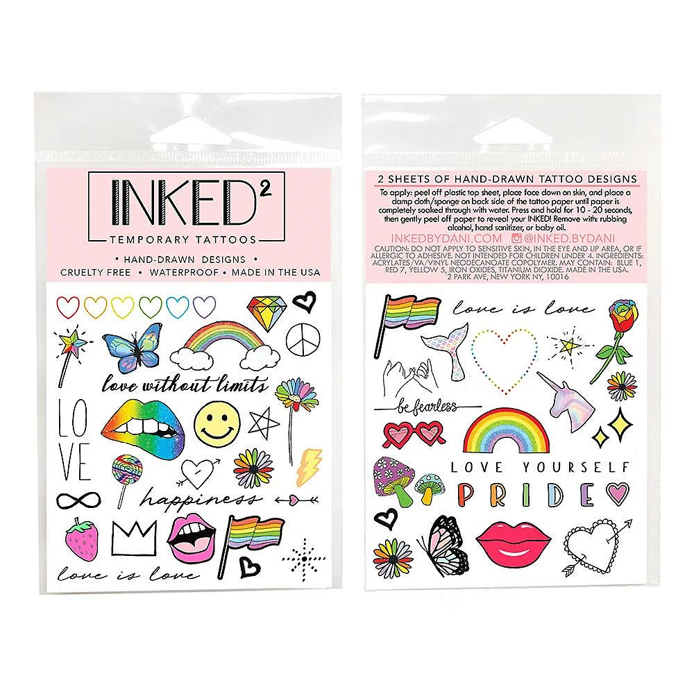 Inked Love Wins Temporary Tattoo Set