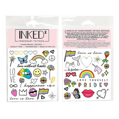 Inked Love Wins Temporary Tattoo Set