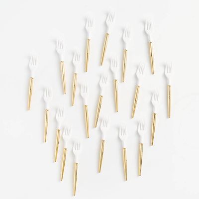 Mini Gold Cocktail Forks