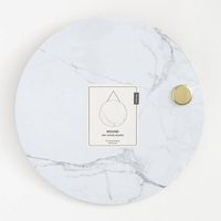 Round Marble Dry Erase Board