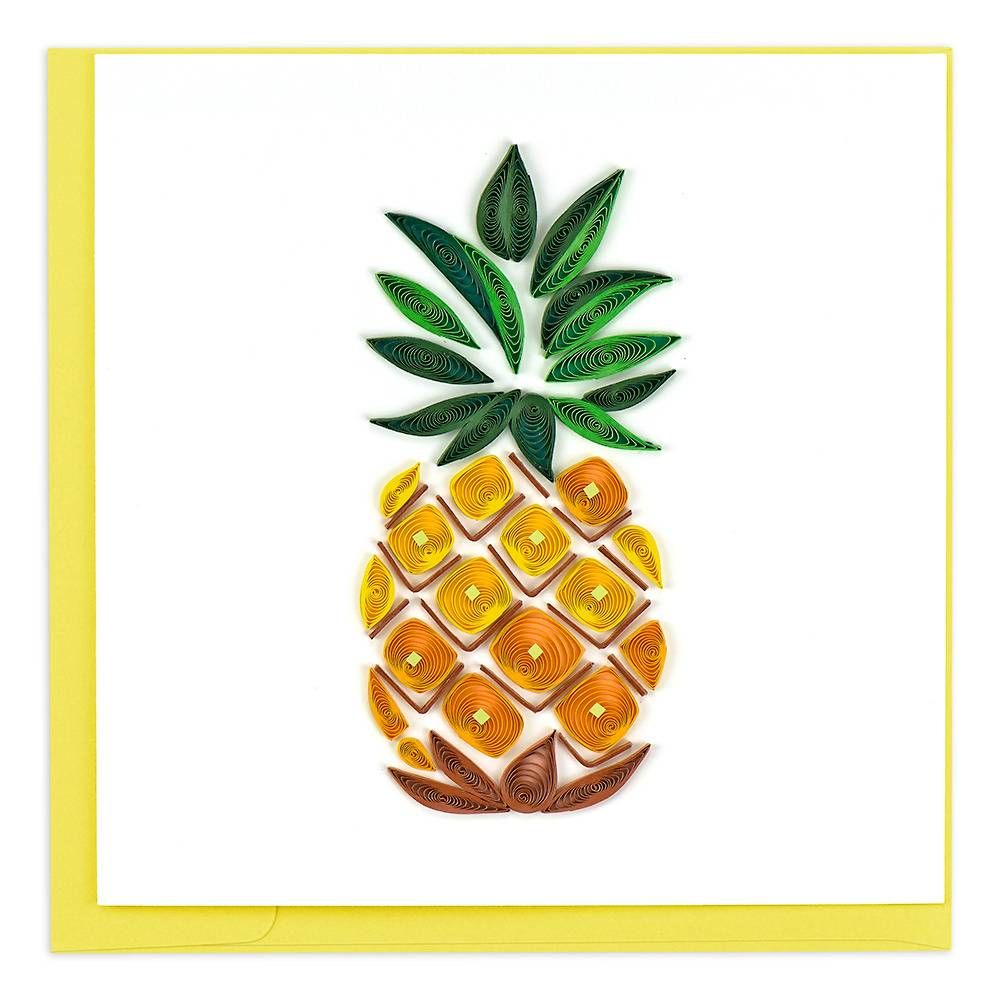 Quilling Pineapple Greeting Card