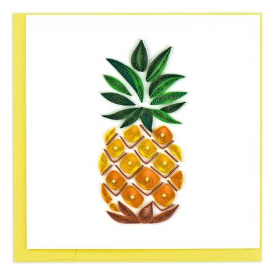 Quilling Pineapple Greeting Card