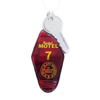 Rosebud Motel Keychain Ornament