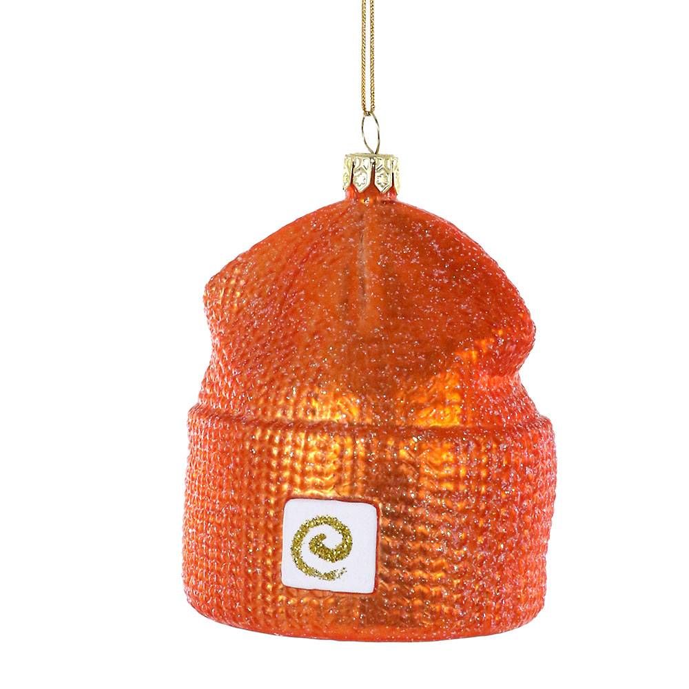 Orange Beanie Ornament