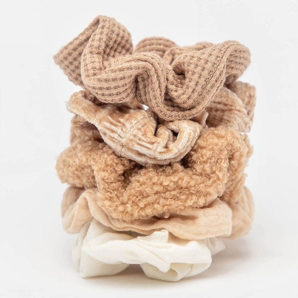 Textured Scrunchie Set