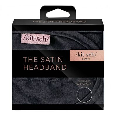 Black Satin Spa Headband