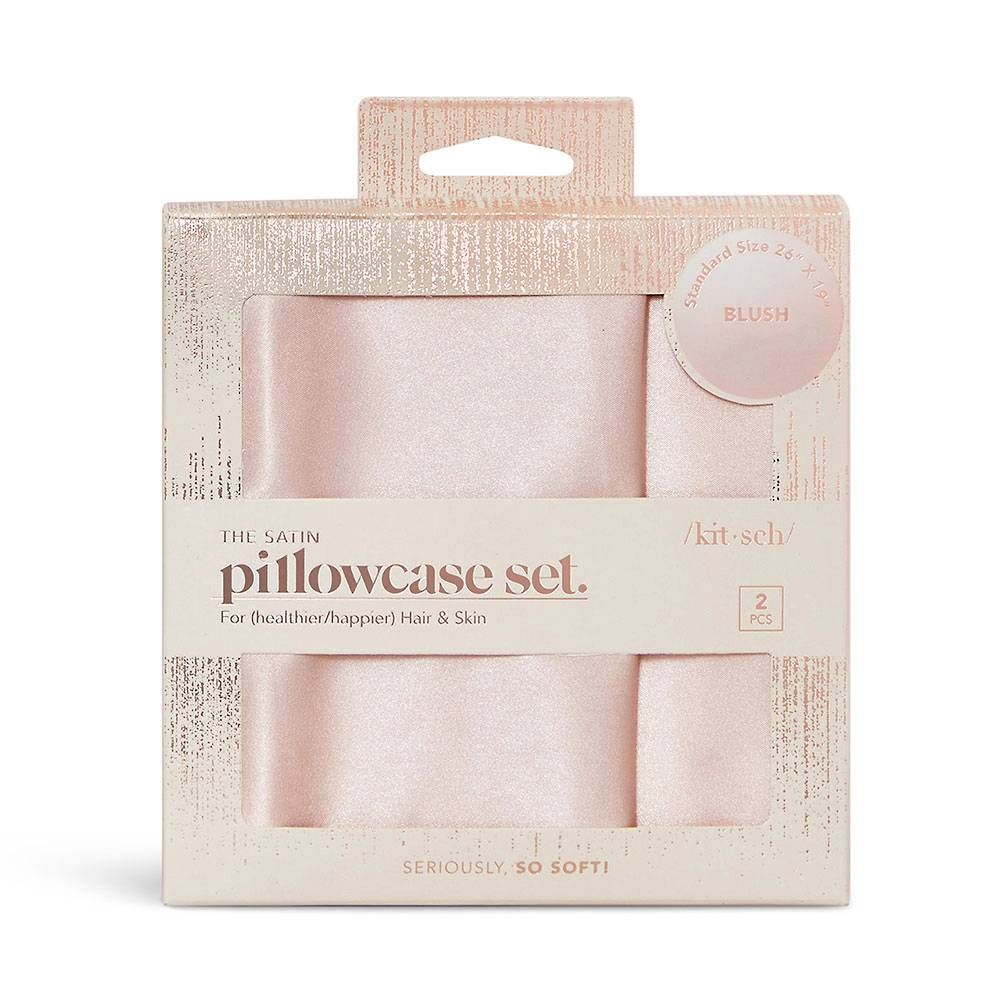 Blush Satin Pillowcase Set