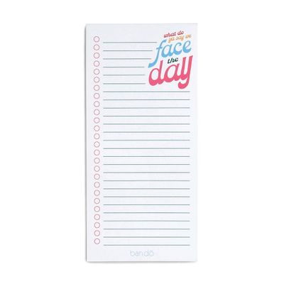 Face The Day Notepad