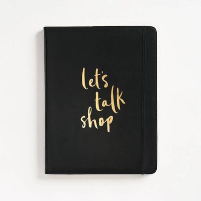 Let's Talk Shop Folio Black