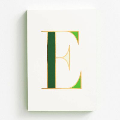 Monogrammed Notepad E