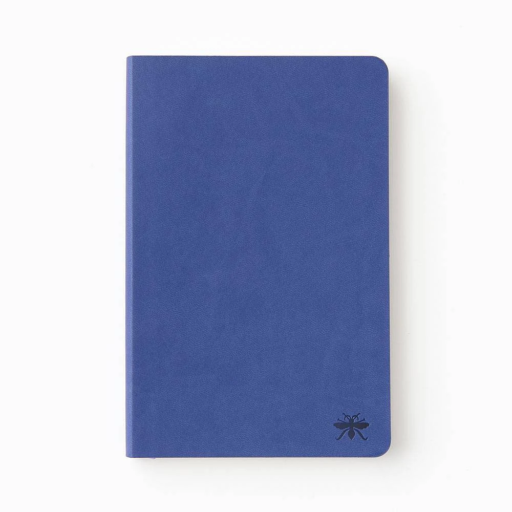 Dark Blue Paper Wasp Dotted Journal