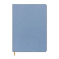 Blue Vegan Suede Journal