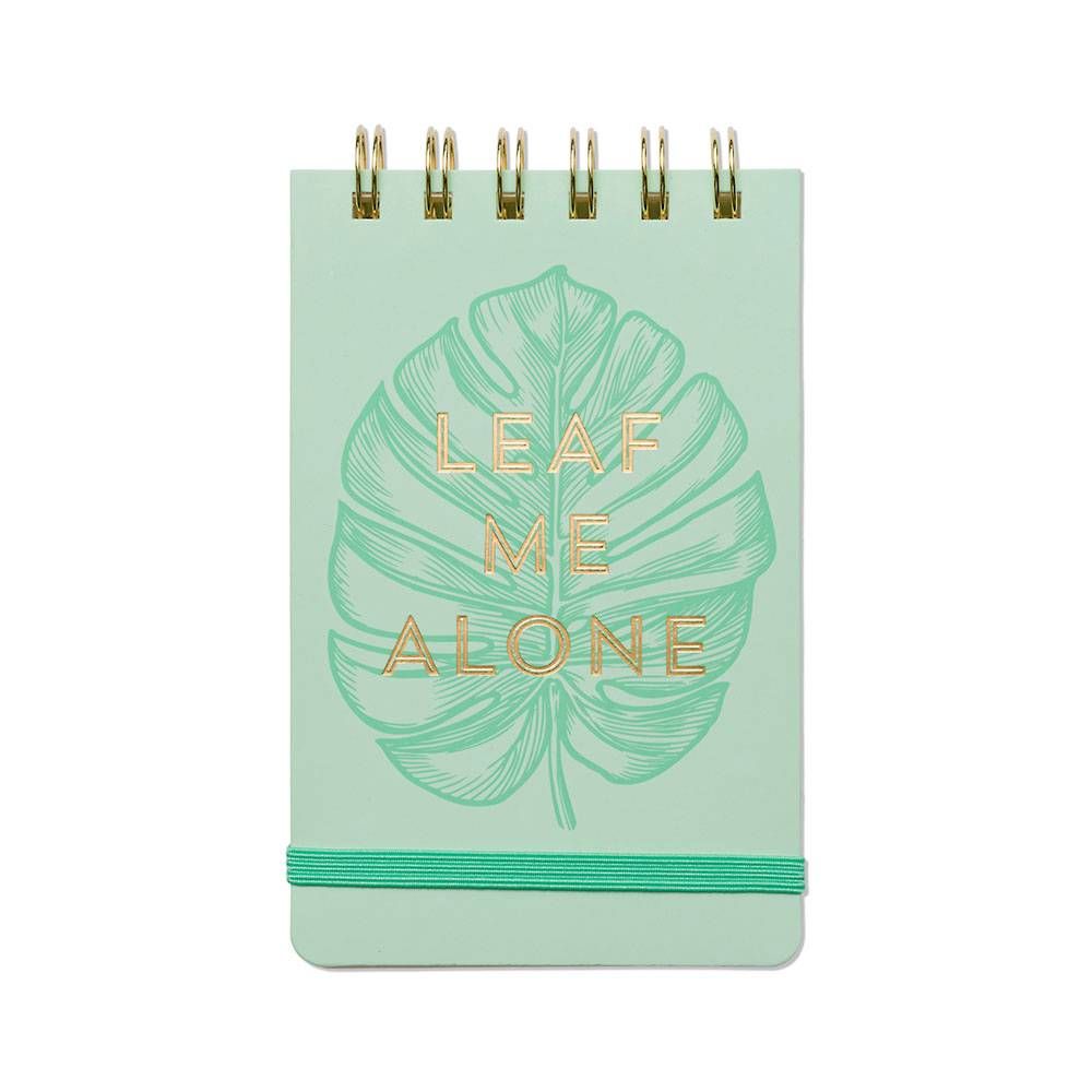 Leaf Me Alone Top Spiral Notepad