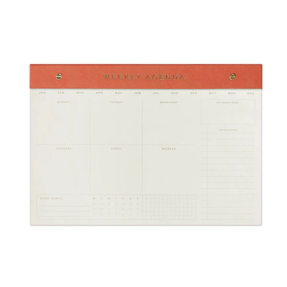 Chili Weekly Agenda Desk Pad