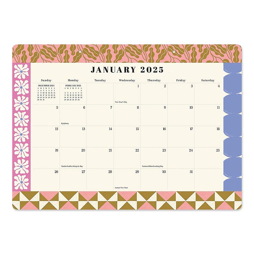 2024-2025 Paper Source Patchwork Desk Blotter