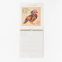 2025 Paper Source Birds Wall Calendar