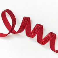 Red Metallic Sparkle Ribbon