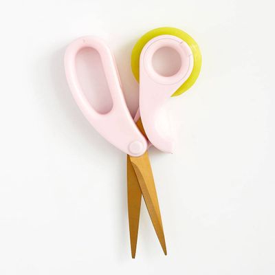Pink Scissors with Tape