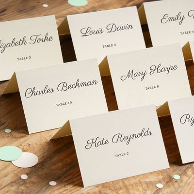 Superfine Soft White Printable Place Cards