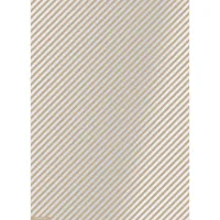 Silver Diagonal Stripe Kraft Wrapping Paper