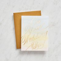 Gold Foil On Your Wedding Card