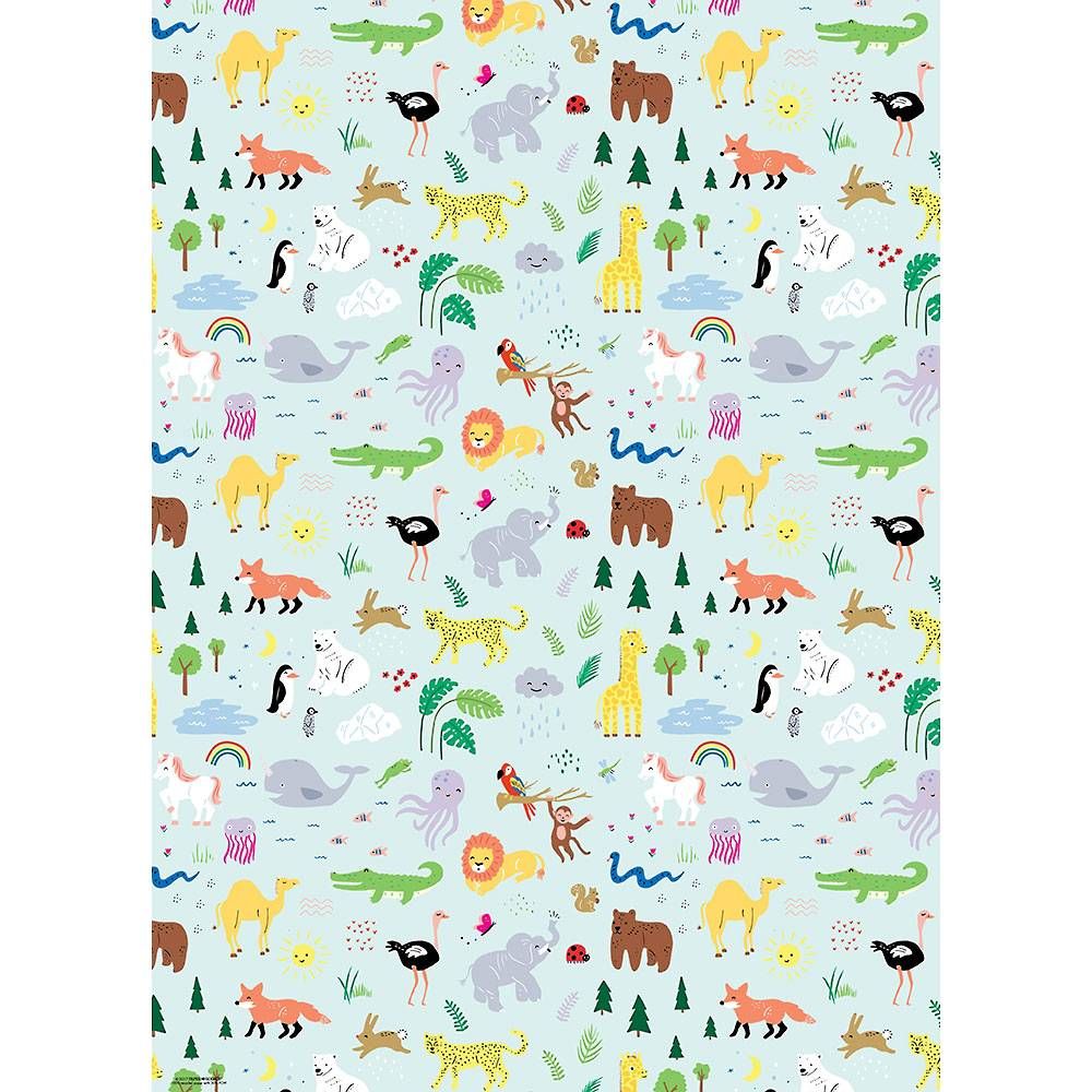 Jungle Animals Wrapping Paper