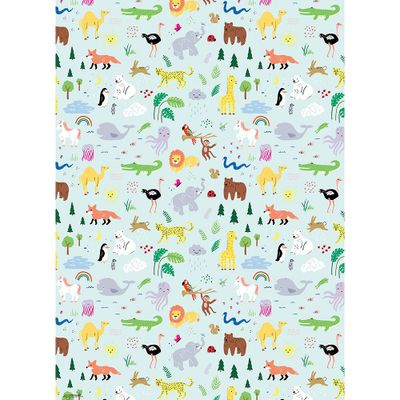 Jungle Animals Wrapping Paper