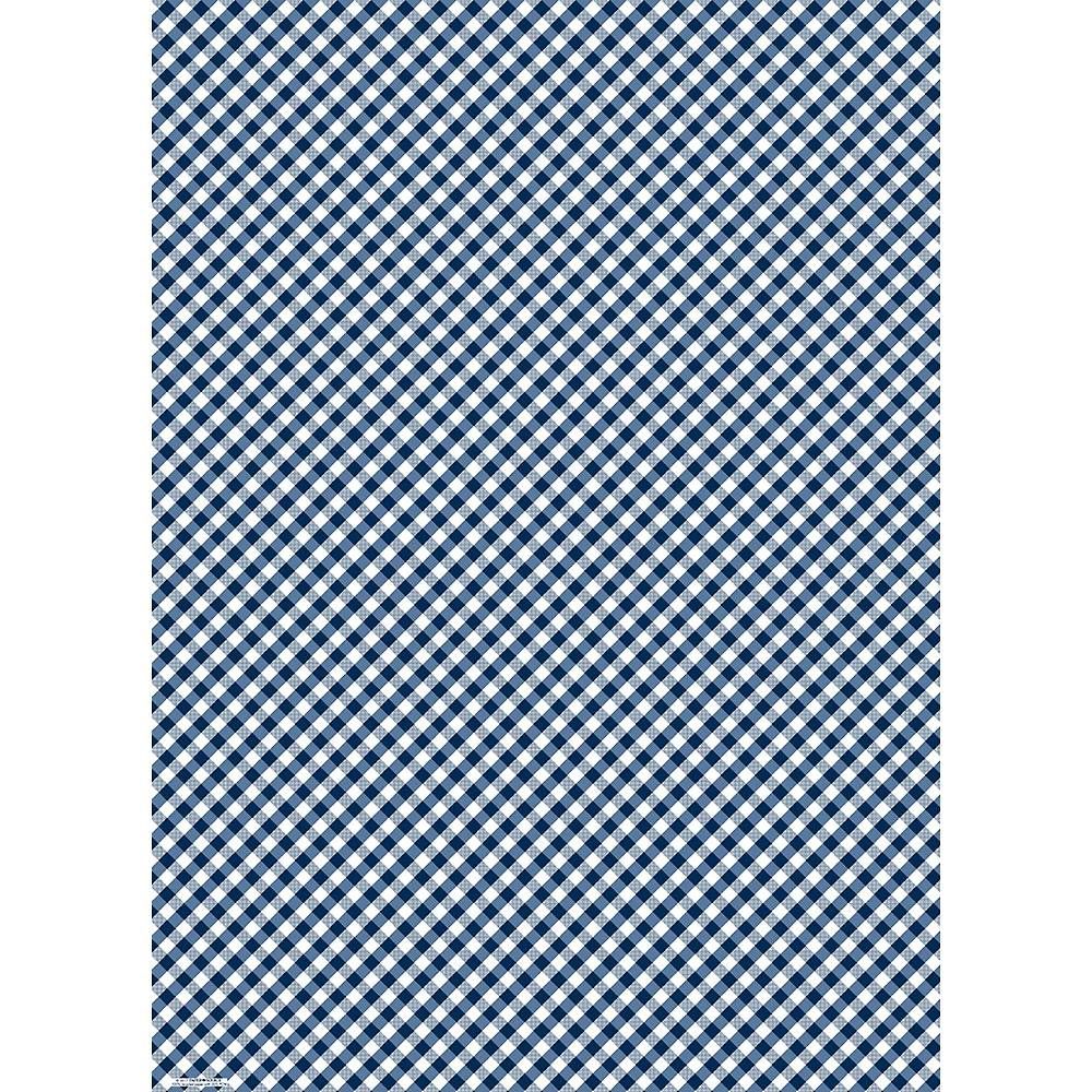 Navy Gingham Wrapping Paper