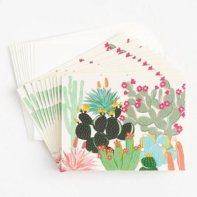 Colorful Cacti Stationery Set