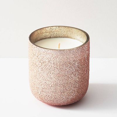 Rose Gold Olive Leaf Candle