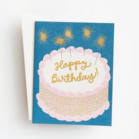 Cake Sparklers Birthday Card