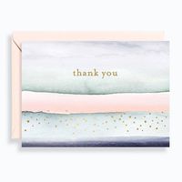 Watercolor Layers Thank You Card Set