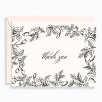 Garden Roses Thank You Card Set