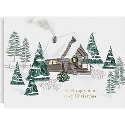 Cozy Cabin Holiday Card Set