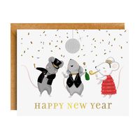 Mouse Party New Year Card Set