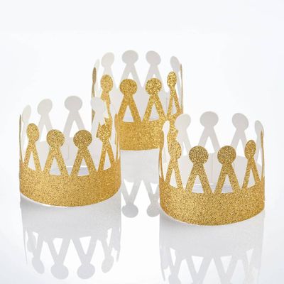 Mini Gold Party Crowns