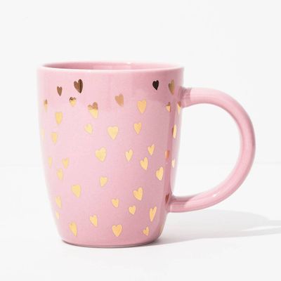 Fuchsia Heart Mug