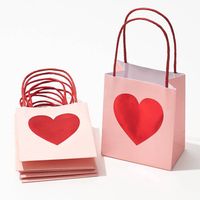 Red Foil Heart Treat Bags