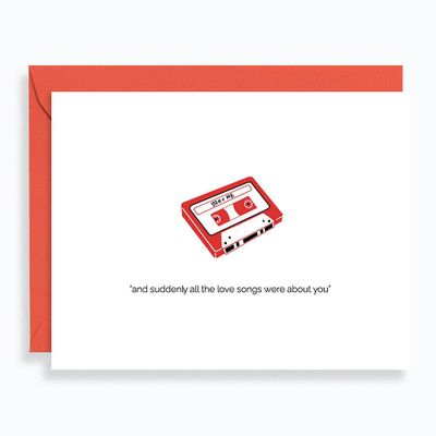 Cassette Tape Love Card