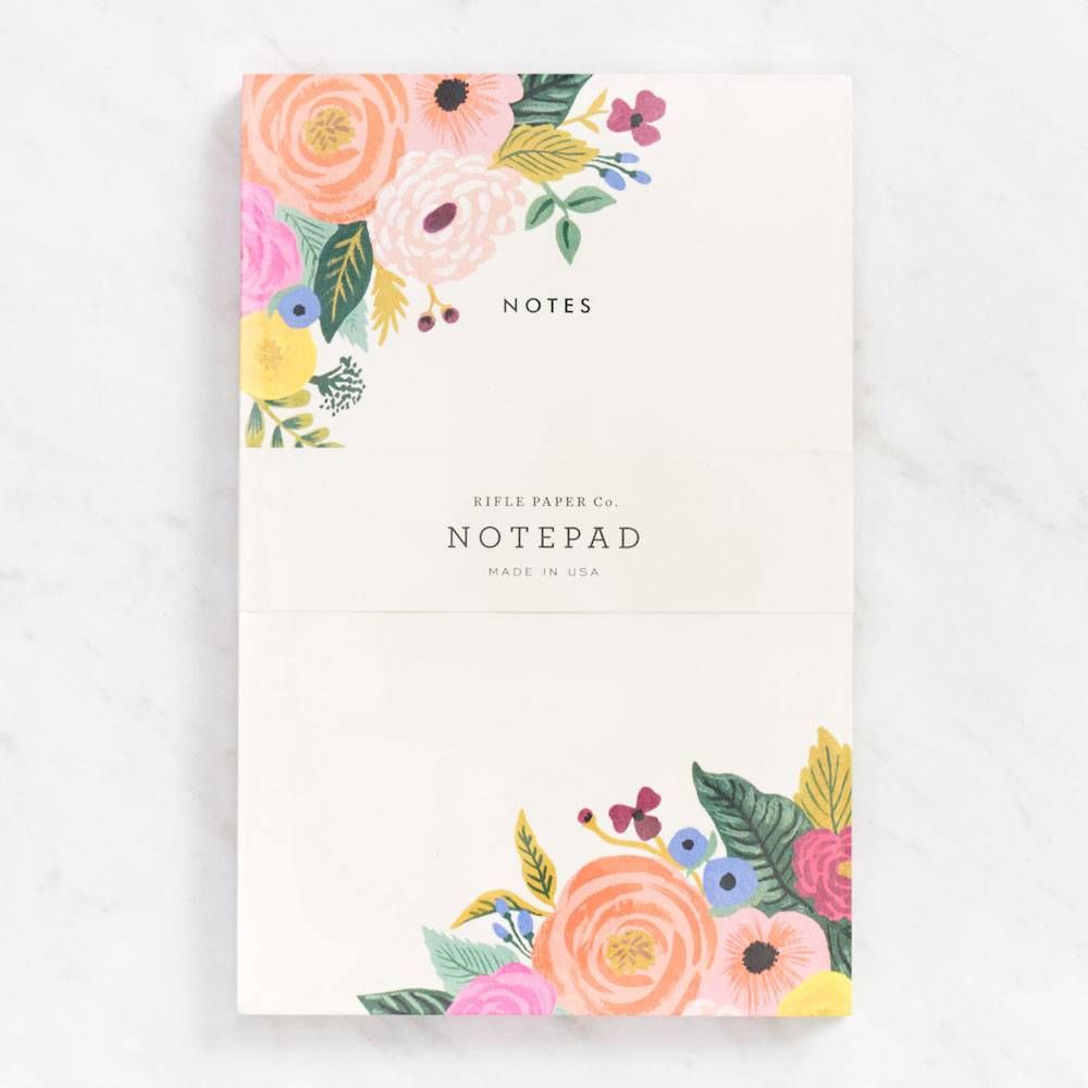 Juliet Rose Note Pad