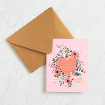Heart Bouquet Valentine Card