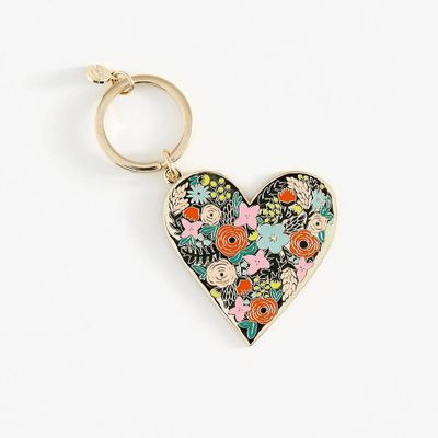 Floral Heart Keychain