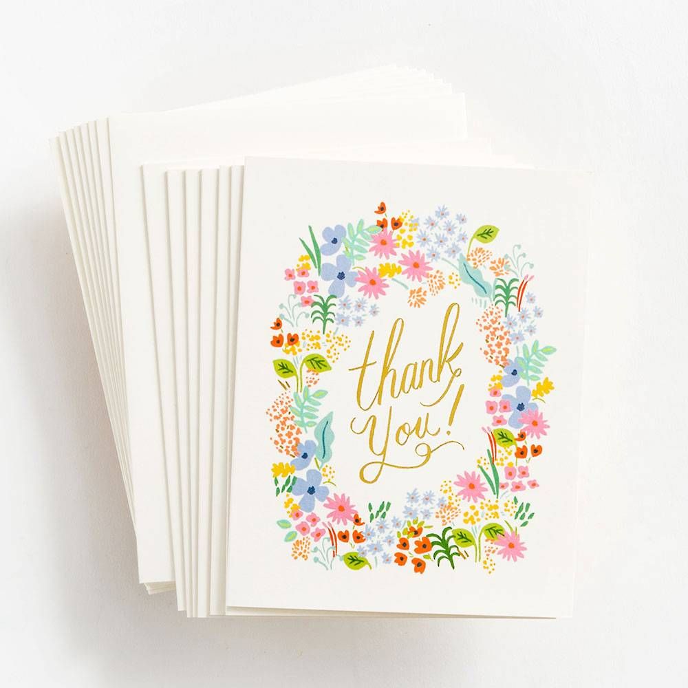 Prairie Florals Thank You Card Set