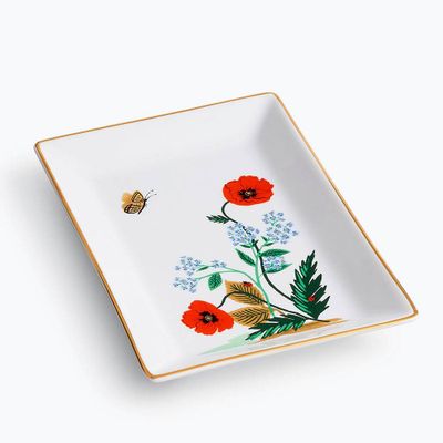 Poppy Botanical Trinket Dish